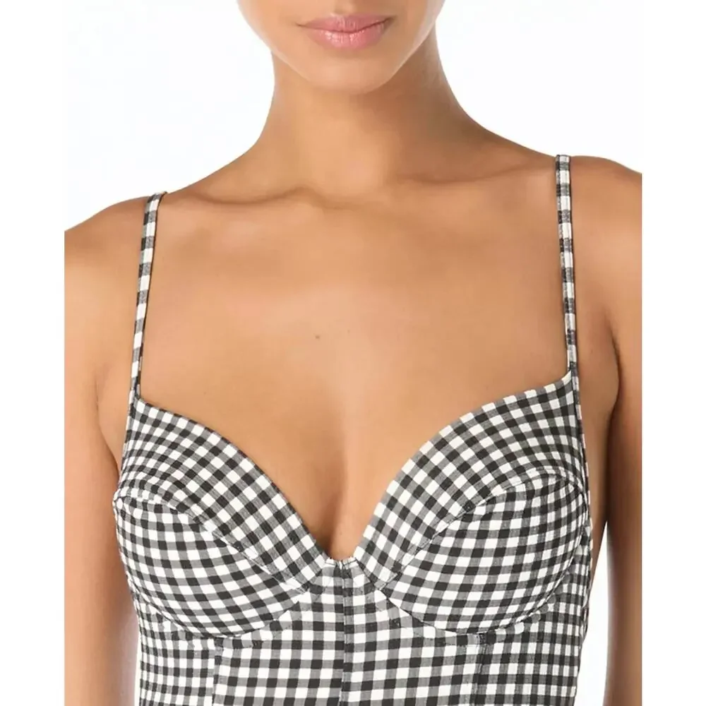 MICHAEL Michael Kors Women's Underwire One-Piece Swimsuit Size 8 3511